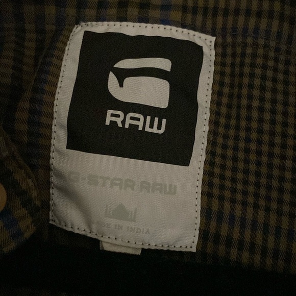 NWT G-Star plaid shirt Womens XL button down Overshirt western Workwear - Picture 8 of 14